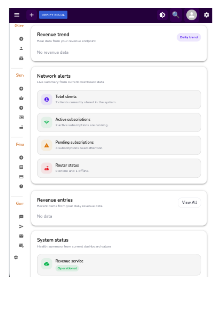 NetRahisi client management draft