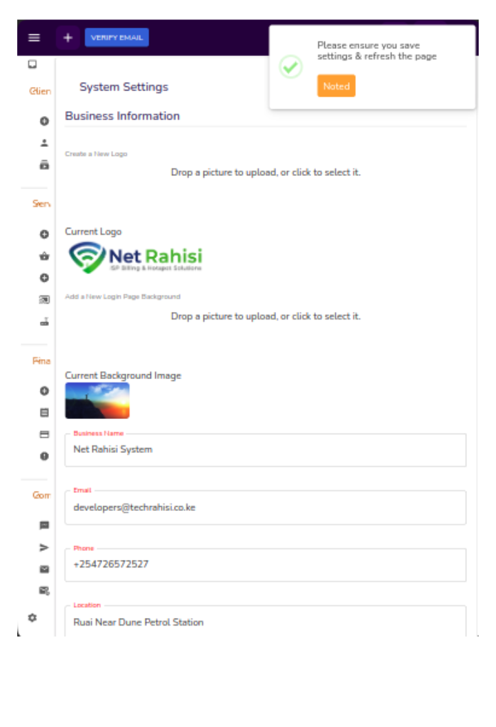 NetRahisi billing draft